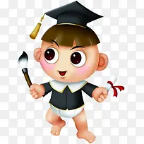 可爱卡通小博士人物-空若网 可爱卡通小博士人物-空若网