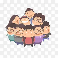 扁平化卡通团队-空若网 扁平化卡通团队-空若网