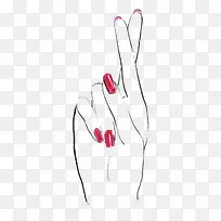 线条手指-空若网 线条手指-空若网