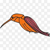 橘黄色的蜂鸟-空若网 橘黄色的蜂鸟-空若网