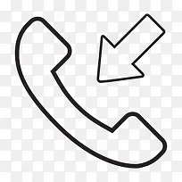 呼入电话图标-空若网 呼入电话图标-空若网