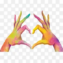 矢量比心的手-空若网 矢量比心的手-空若网