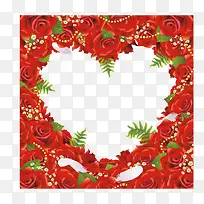 玫瑰爱心花边-空若网 玫瑰爱心花边-空若网