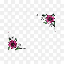 对称花朵装饰-空若网 对称花朵装饰-空若网