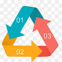 彩色三角形箭头-空若网 彩色三角形箭头-空若网