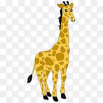 手绘卡通长颈鹿-空若网 手绘卡通长颈鹿-空若网