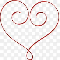 红色爱心丝带-空若网 红色爱心丝带-空若网