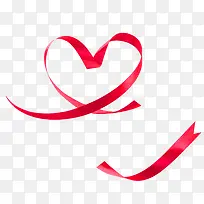 红色丝带爱心-空若网 红色丝带爱心-空若网