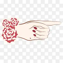 手指向右矢量-空若网 手指向右矢量-空若网