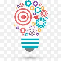 创意齿轮灯泡图-空若网 创意齿轮灯泡图-空若网