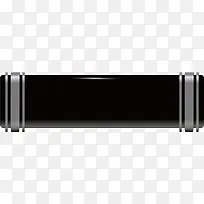 黑色立体矢量按钮素材-空若网 黑色立体矢量按钮素材-空若网