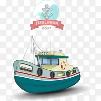 卡通渔船-空若网 卡通渔船-空若网