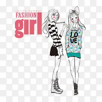 2个时尚女孩-空若网 2个时尚女孩-空若网