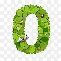 树叶数字0-空若网 树叶数字0-空若网