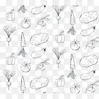 矢量蔬菜底纹花纹-空若网 矢量蔬菜底纹花纹-空若网