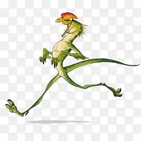 矢量奔跑的蜥蜴-空若网 矢量奔跑的蜥蜴-空若网
