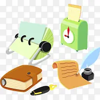 纸笔PNG矢量元素-空若网 纸笔PNG矢量元素-空若网