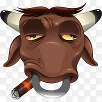 牛头PNG矢量元素-空若网 牛头PNG矢量元素-空若网