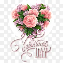 情人节花卉爱心贺卡矢量素材-空若网 情人节花卉爱心贺卡矢量素材-空若网