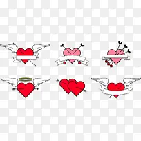 爱心翅膀图标-空若网 爱心翅膀图标-空若网