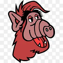 ��ɫ��ͷ�ɰ�pngʸ���ز�-������