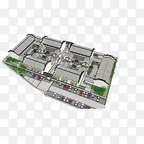 四合院平面图-空若网 四合院平面图-空若网
