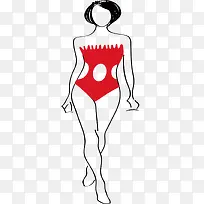 矢量泳衣设计素材-空若网 矢量泳衣设计素材-空若网