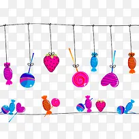 糖果草莓矢量-空若网 糖果草莓矢量-空若网