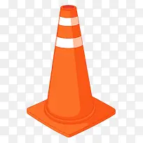 卡通橙色塑料路障-空若网 卡通橙色塑料路障-空若网