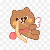 卡通射箭小熊-空若网 卡通射箭小熊-空若网