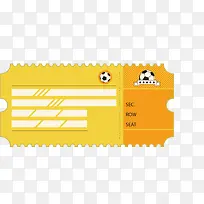 足球入场券矢量素材-空若网 足球入场券矢量素材-空若网