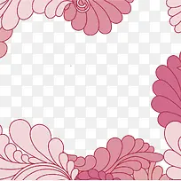 粉色花纹边框-空若网 粉色花纹边框-空若网
