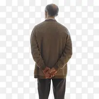 老人背影PNG素材-空若网 老人背影PNG素材-空若网