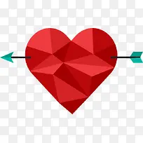 矢量几何爱心-空若网 矢量几何爱心-空若网