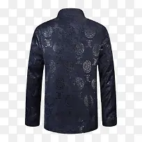 墨蓝色中国风男士唐装上衣背面-空若网 墨蓝色中国风男士唐装上衣背面-空若网