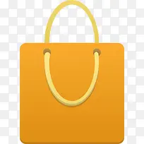 橙色的纸袋图标-空若网 橙色的纸袋图标-空若网