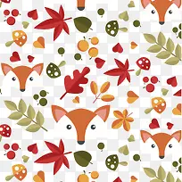 扁平化动物卡片矢量-空若网 扁平化动物卡片矢量-空若网