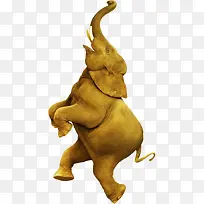 高清摄影黄色的大象创意海报-空若网 高清摄影黄色的大象创意海报-空若网