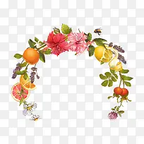 矢量水果花朵-空若网 矢量水果花朵-空若网