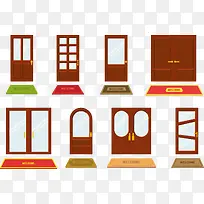 矢量玻璃门-空若网 矢量玻璃门-空若网