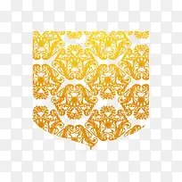 黄色细花纹png免费素材矢量-空若网 黄色细花纹png免费素材矢量-空若网