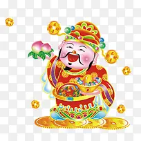 文财神卡通素材-空若网 文财神卡通素材-空若网