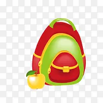 红色卡通可爱小书包-空若网 红色卡通可爱小书包-空若网