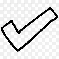 黑色手绘对勾创意-空若网 黑色手绘对勾创意-空若网