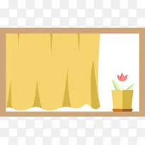 矢量扁平化窗台-空若网 矢量扁平化窗台-空若网