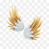 金色翅膀耳环-空若网 金色翅膀耳环-空若网