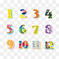 彩色数字-空若网 彩色数字-空若网