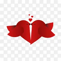 爱心接吻小鸟-空若网 爱心接吻小鸟-空若网