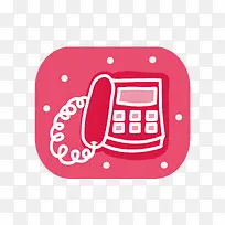 矢量卡通手绘线描儿童电话-空若网 矢量卡通手绘线描儿童电话-空若网