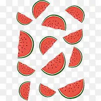 水彩西瓜仁背景矢量图-空若网 水彩西瓜仁背景矢量图-空若网